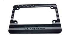U.S. Navy Veteran American Flag Billet Aluminum Motorcycle Frame