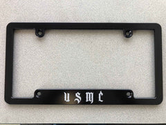 USMC Billet Aluminum License Plate Frame