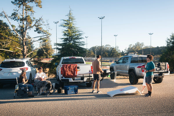 Tailgate grilling scene