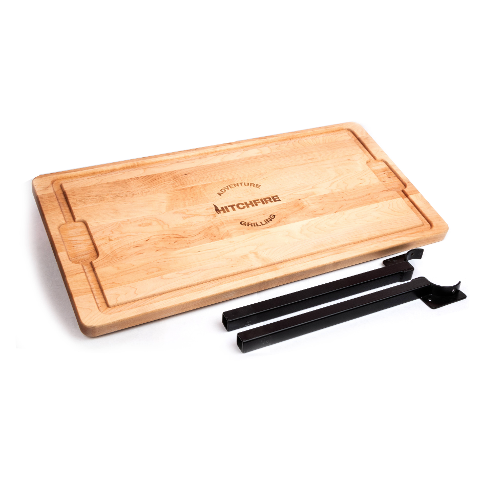 FIRESIDE OUTDOOR Switchback Travel Cutting Board | 13 x 12 Bamboo Cutting  Board | Included Chef's Knife, Silicone Travel Cover | Perfect For RV'ing