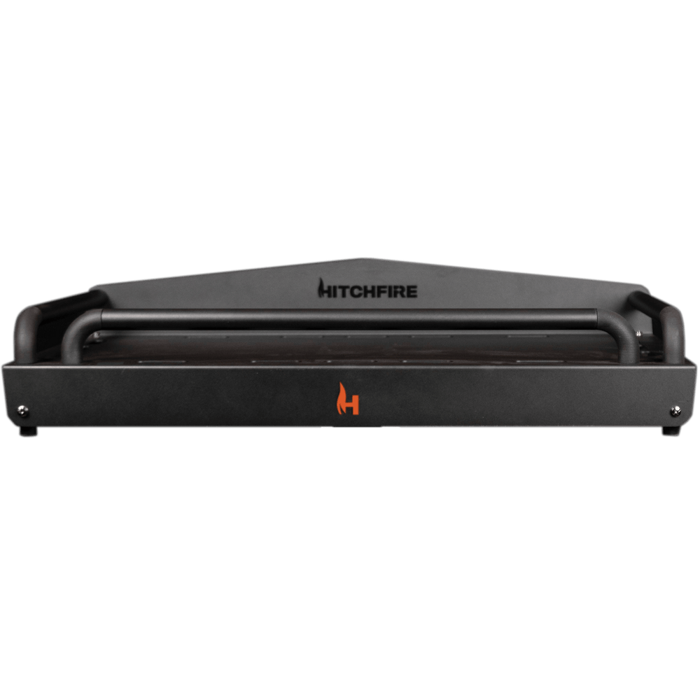 Hitchfire black ledge platform cover with flame logo