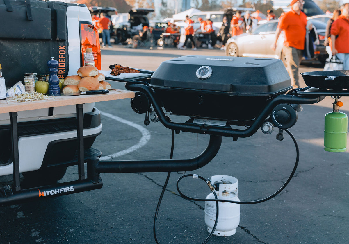 HitchFire accessories laid out on a rig